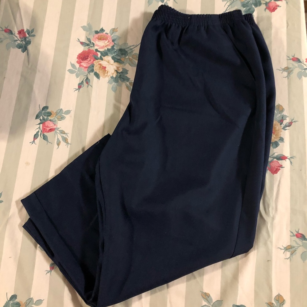 Karen Scott Navy polyester pants size 3X
